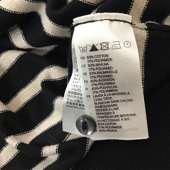 H&M Basic black and white striped cardigan - Picture 5 of 5